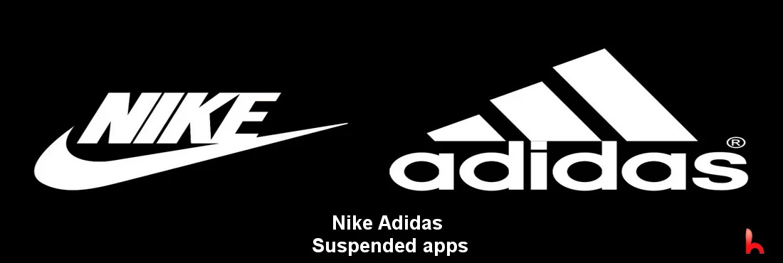 Nike, Adidas usw. Angehaltenes Herunterladen von Apps wie