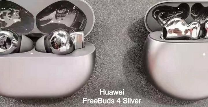 Huawei FreeBuds 4 neue Fotos, FreeBuds 4 Silber