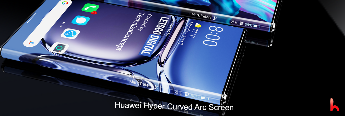 Huawei Hyper Curved Arc Bildschirmtelefon