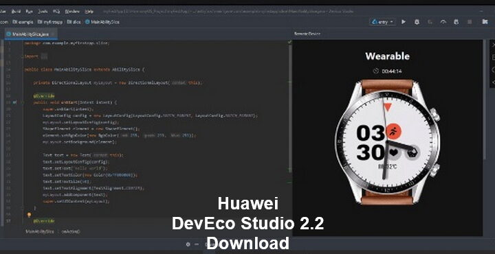HarmonyOS-Entwicklungstools, Huawei DevEco Studio 2.2 Beta 2 herunterladen