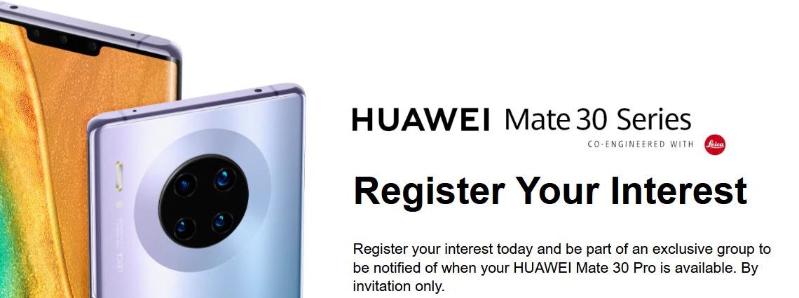 Huawei Mate 30 Pro launches in a new country.