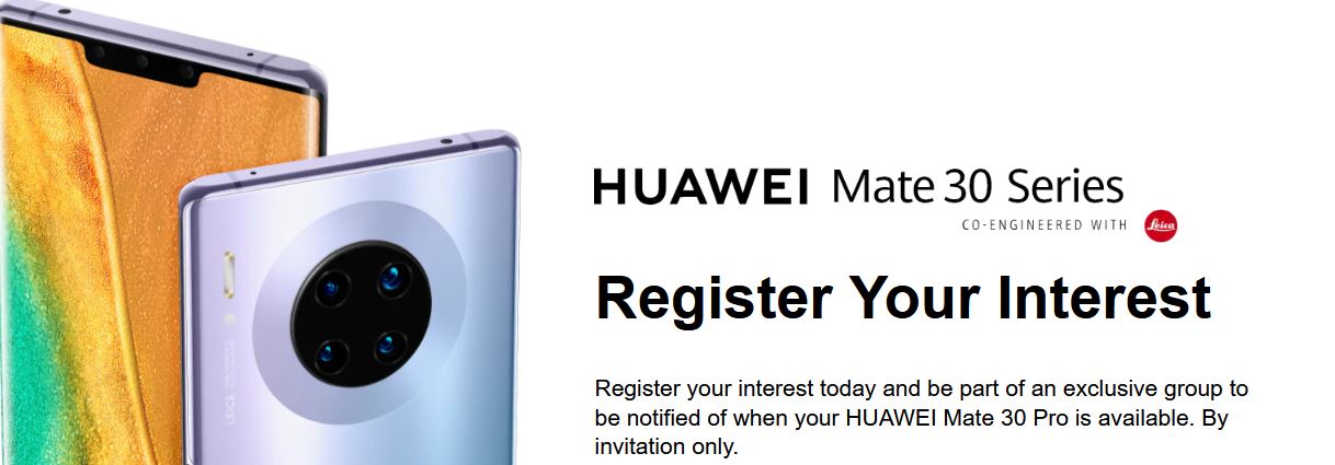 Huawei Mate 30 Pro launches in a new country.