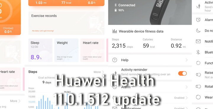 Huawei Health 11.0.1.512 update released download install