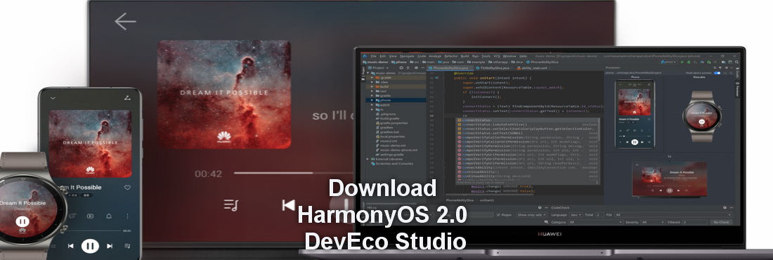 Download HarmonyOS 2.0 DevEco Studio and test it