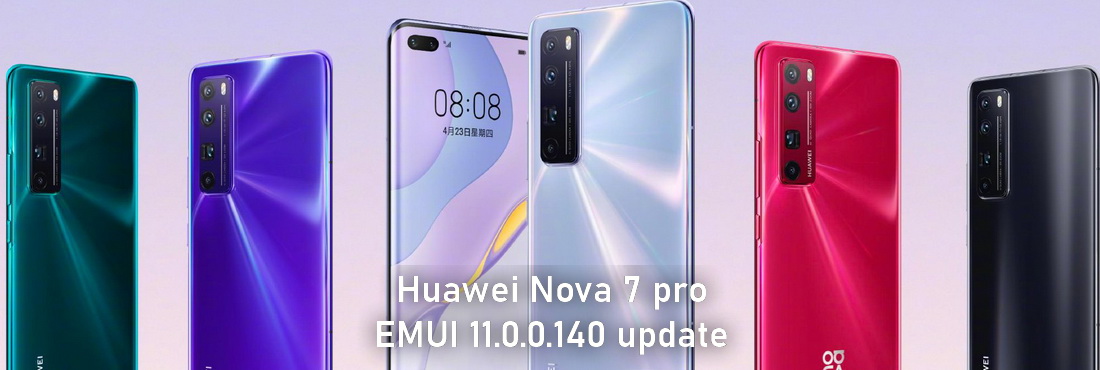 Huawei Nova 7 released EMUI 11.0.0.140 update, file transfer function added