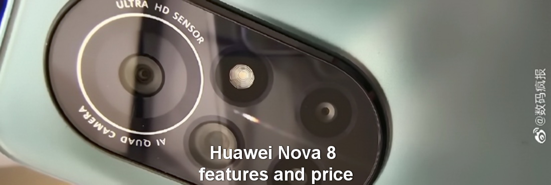 Huawei Nova 8 features and price, 64MP camera features