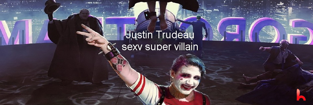 Chinese artist depicts Canadian Prime Minister Justin Trudeau as sexy super villain Harley Quinn
