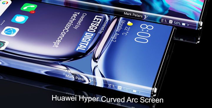 Huawei Hyper Curved Arc Screen phone