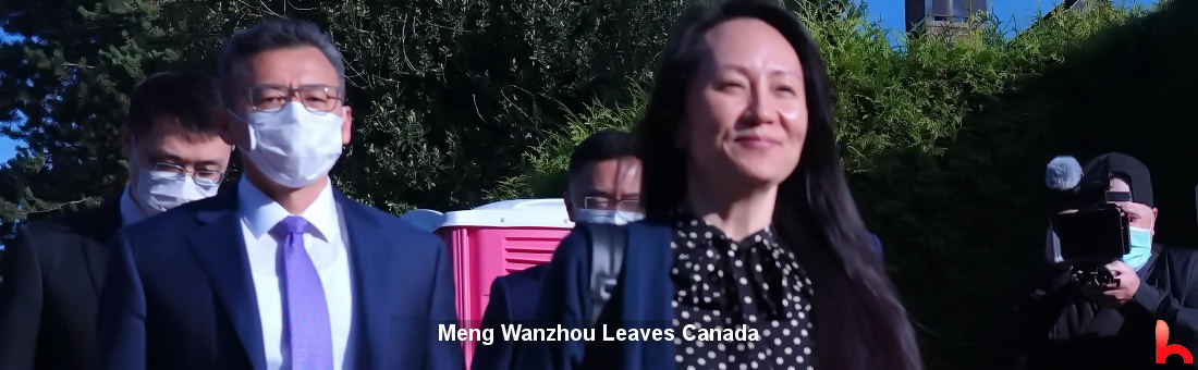 Huawei CFO Meng Wanzhou Leaves Canada