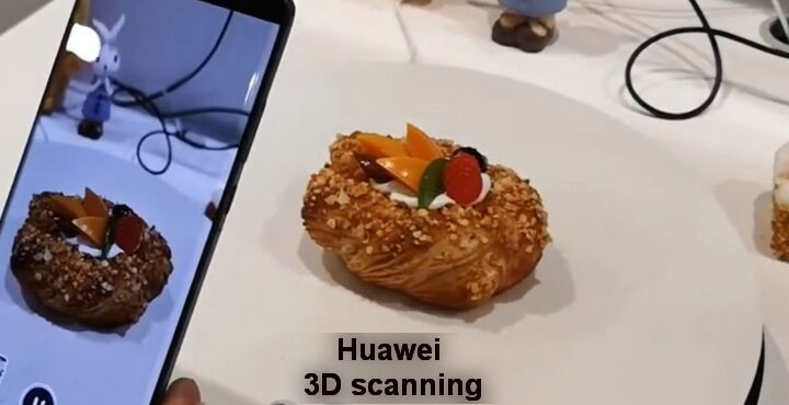 Huawei HarmonyOS 3D scanning, 360 degree photo taking Technology