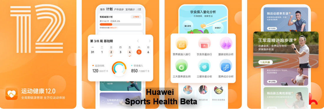 New version of Huawei Sports Health Beta test 12.0.12.366-wearBeta
