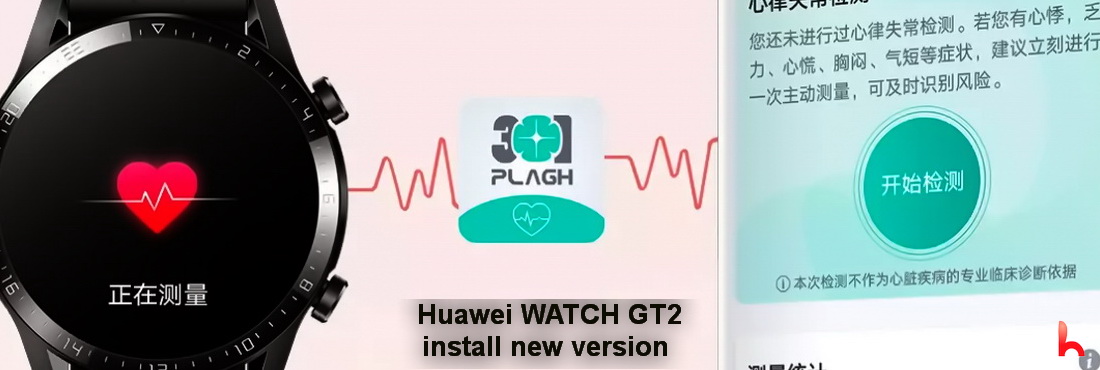 Huawei WATCH GT2, install new version update 11.0.14.90