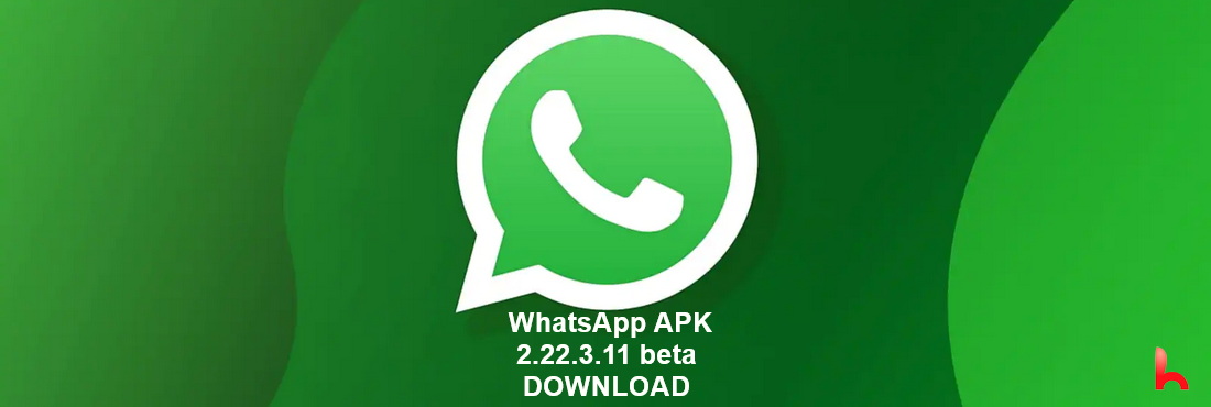 WhatsApp APK, download and install the file, Version 2.22.3.11 beta