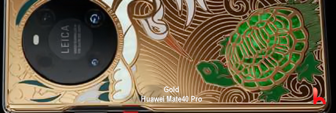 Huawei Mate40 Pro made of gold