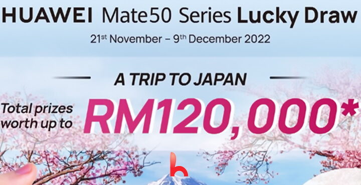 Buy a Mate 50 series phone and travel to Japan for free