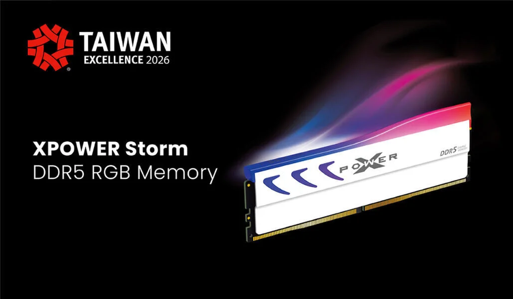 XPOWER Storm DDR5 RGB Takes Home Taiwan Excellence Award 2026